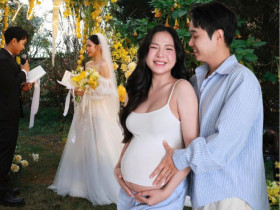 Nàng thơ Việt kết hôn với bạn cấp 3 nay sắp đón con đầu lòng: “Khi mang bầu càng thấm thía sự hi sinh to lớn của mẹ”