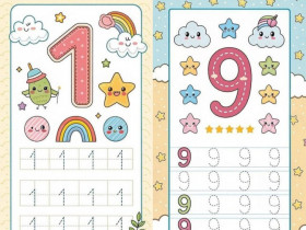 Con vào lớp 1: Mẹo tập viết chữ số dễ dàng, bảng đồ số từ 0 đến 20
