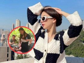 Vợ tỷ phú đình đám bị bắt gặp đang bưng thức ăn khi mang bầu 7 tháng, nhan sắc qua cam thường khiến dân tình ngỡ ngàng