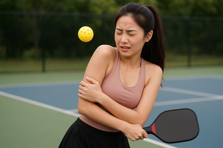 Phái đẹp bị đánh bóng pickleball vào người: Tranh cãi kẻ bênh vực, người làm ngơ - 1