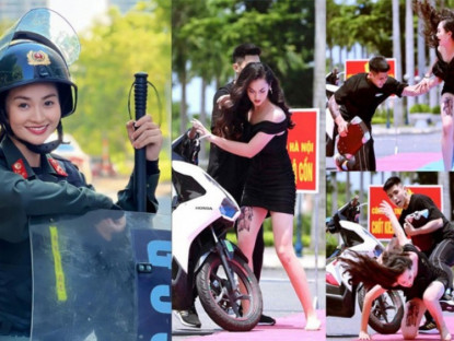 Giải trí - Bất ngờ với hình ảnh &quot;dân chơi&quot; của nữ CSGT kẹp cổ &quot;báo thủ&quot;
