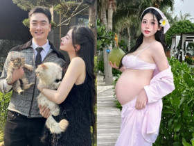 Vợ hot girl sắp đẻ, nam thần VTV chuẩn bị 1 xe tải đầy ắp đồ dùng cho mẹ và bé, chồng Ngô Thanh Vân nay đã có đối thủ