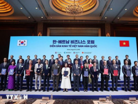 Tổng Bí thư Tô Lâm chứng kiến lễ trao thỏa thuận hợp tác giữa Việt Nam-Hàn Quốc