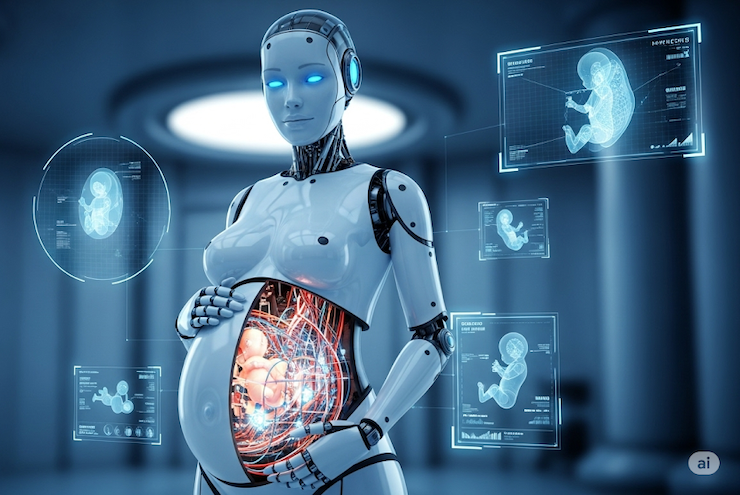 Robot mang thai đầu tiên trên thế giới: Dân mạng Trung Quốc "dậy sóng" - 1
