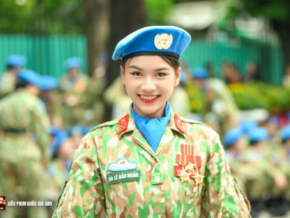 Giải trí - Ngắm &quot;hoa hậu&quot; khối Gìn giữ hòa bình tham gia diễu binh 2/9