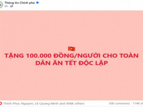 Tặng 100.000 đồng/người cho toàn dân mừng Tết độc lập: VNeID lại khó truy cập