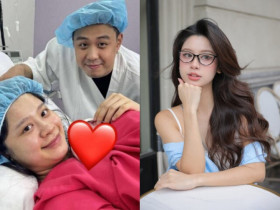 Hot girl Hàn Hằng đón con đầu lòng với chồng thiếu gia, visual khi “da kề da” với em bé gây sốt