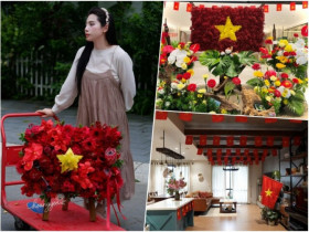 Hội mẹ đảm mạnh tay chi tiền triệu dựng "góc yêu nước" dịp 2/9, biến nhà thành không gian ngập tràn sắc cờ hoa
