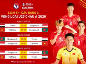 Lịch thi đấu ĐT bóng đá U23 Việt Nam, lịch thi đấu vòng loại U23 châu Á 2026
