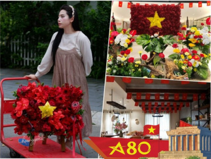 Gia đình - Hội mẹ đảm mạnh tay chi tiền triệu dựng &quot;góc yêu nước&quot; dịp 2/9, biến nhà thành không gian ngập tràn sắc cờ hoa