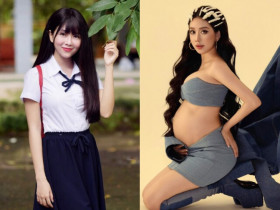 Nữ thần phim học đường Việt sắp vỡ chum vẫn xinh như búp bê sống, dọn phòng sơ sinh đẹp mê cho "rắn con"