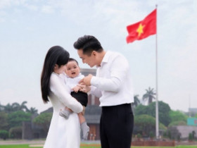 MC Hạnh Phúc chia sẻ bộ hình cảm động bên 