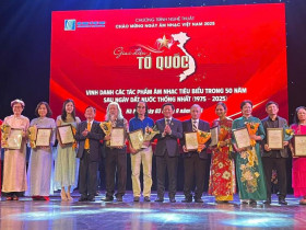 55 tác phẩm âm nhạc tiêu biểu trong 50 năm sau ngày đất nước thống nhất được vinh danh