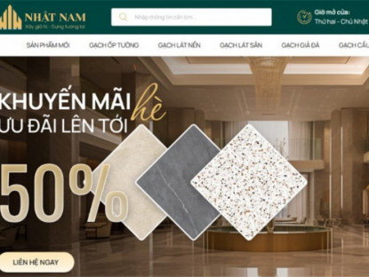 Thông tin doanh nghiệp - Nhật Nam Home ra mắt website bán gạch ốp lát – Bước tiến mới cho không gian sống hiện đại