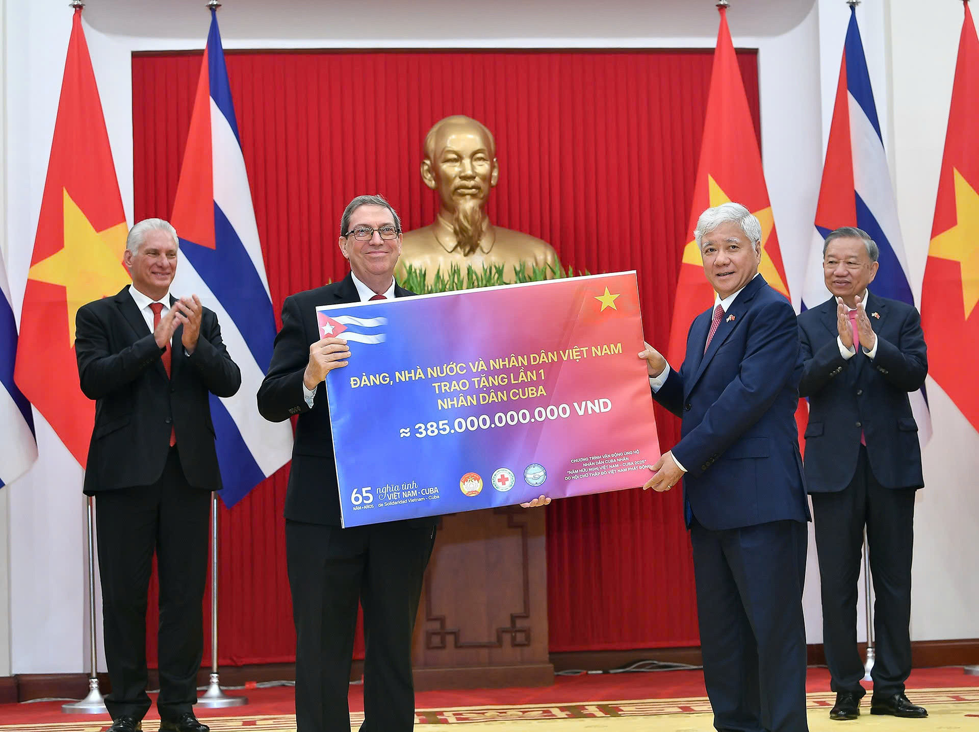 Kết quả triển khai Chương trình vận động ủng hộ nhân dân Cuba “65 năm nghĩa tình Việt Nam – Cuba” đến ngày 8/9 - 1