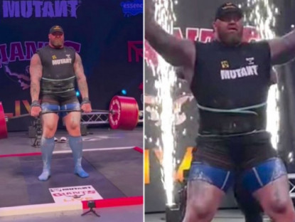 Thể thao - &quot;Thần Thor&quot; Iceland phá kỷ lục cử tạ thế giới: Nâng 510kg dễ như chơi