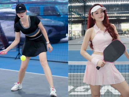 Thể thao - Á hậu Huyền My say sưa tập pickleball, ca sĩ Minh Hằng bị đập vợt trúng mặt