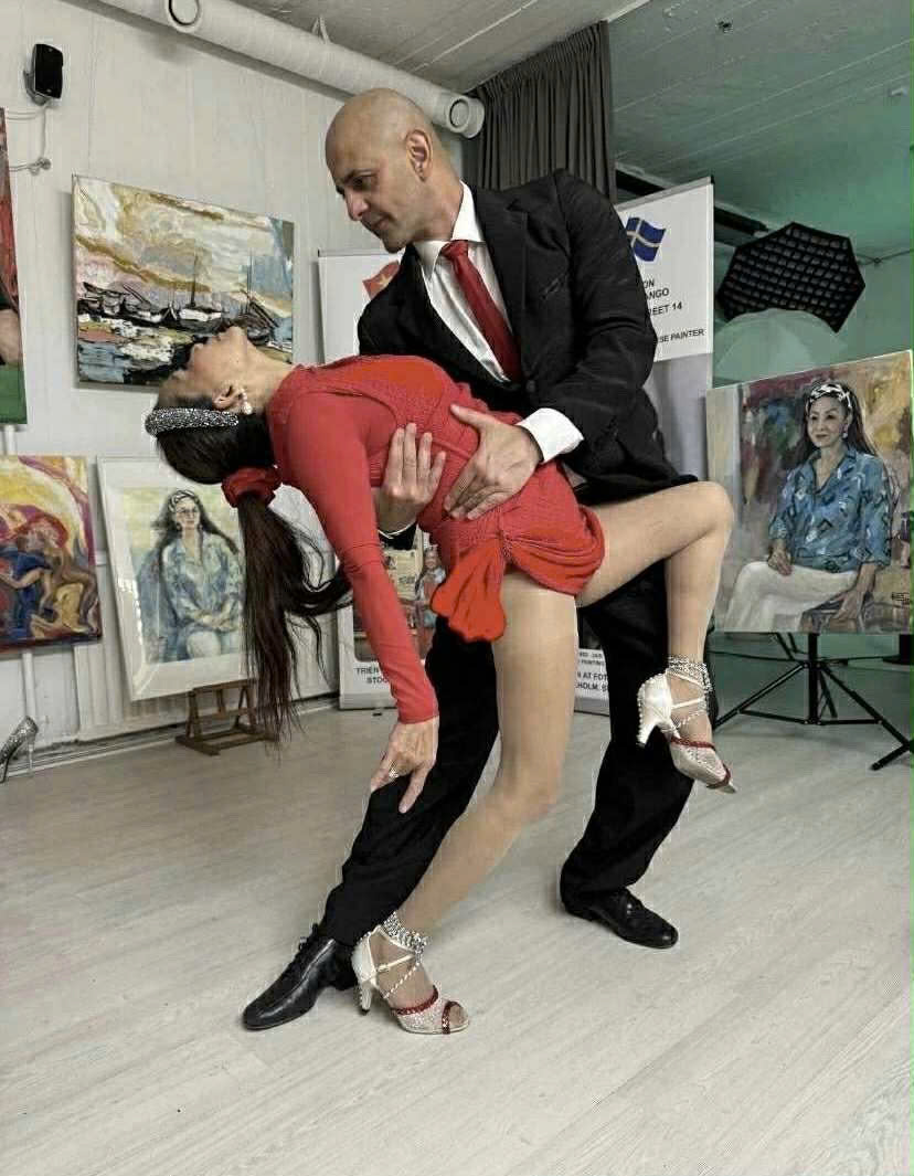 Triển lãm mỹ thuật Maj Trang Olson Art & Argentine Tango “Tưởng nhớ Bùi Xuân Phái” tại Stockholm - Thuỵ Điển - 5