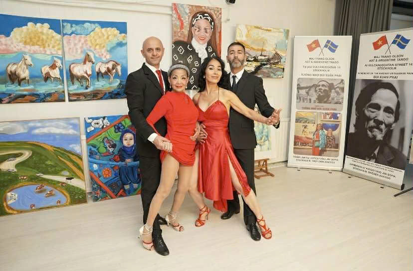 Triển lãm mỹ thuật Maj Trang Olson Art & Argentine Tango “Tưởng nhớ Bùi Xuân Phái” tại Stockholm - Thuỵ Điển - 6