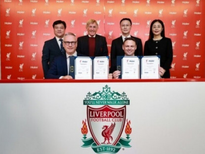 Thông tin doanh nghiệp - Haier ký kết thỏa thuận hợp tác mới với CLB bóng đá Liverpool và Paris Saint-Germain 