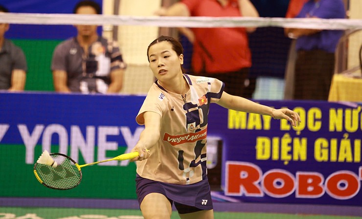 Hoa khôi cầu lông Thùy Linh thắng ngược nhà vô địch SEA Games, vào tứ kết Vietnam Open - 1