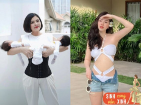 Dàn người đẹp Việt nịt bụng sau sinh: Người giảm 24kg, người eo nhỏ lại sau 4 ngày