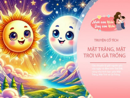 Gia đình - Truyện cổ tích: Tình bạn giữa Mặt Trăng, Mặt Trời và Gà Trống
