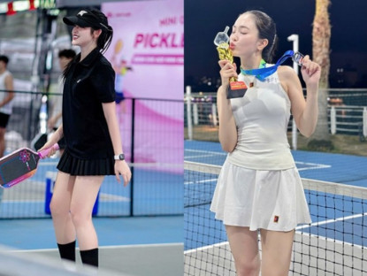 Thể thao - Á hậu Huyền My chấn thương vì pickleball, hoa khôi Đặng Yến khoe danh hiệu
