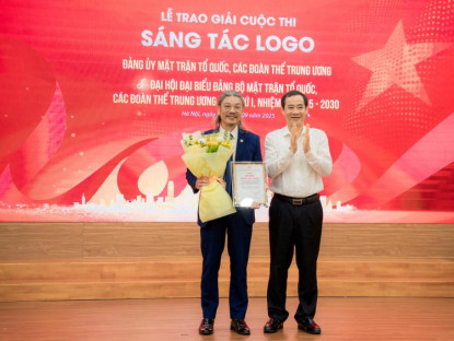 Tin Tức - Trao giải Cuộc thi sáng tác Logo Đảng ủy và Logo Đại hội Đảng bộ Mặt trận Tổ quốc, các đoàn thể Trung ương lần thứ I