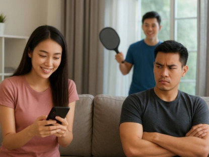 Thể thao - Chuyện nóng pickleball: Chồng &quot;bốc hỏa&quot; vì vợ say mê nhắn tin với nam VĐV đánh cặp