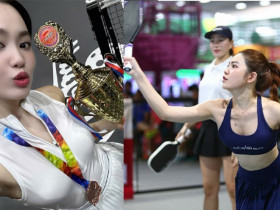 Kiều Trinh so tài dàn hot girl nóng bỏng pickleball, Đặng Yến giành danh hiệu hoa khôi