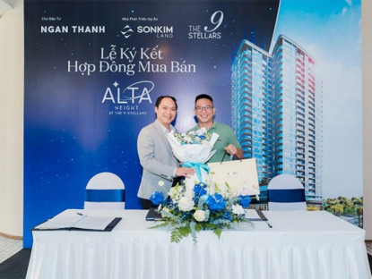 Thông tin doanh nghiệp - Sonkim Land chính thức ký kết hợp đồng mua bán căn hộ Alta Height tại The 9 Stellars
