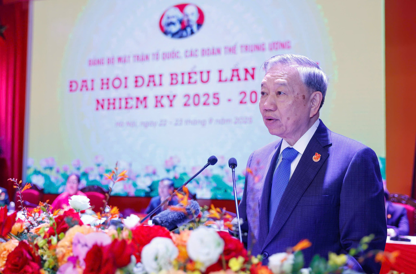 Toàn văn phát biểu của Tổng Bí thư Tô Lâm tại Đại hội đại biểu Mặt trận Tổ quốc Việt Nam lần thứ nhất, nhiệm kỳ 2025–2030 - 1