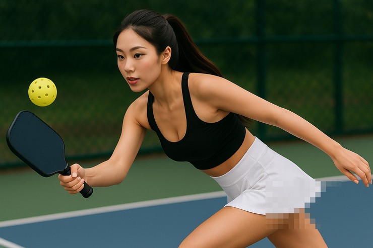 Người đẹp "vén váy", có VĐV hở "vòng 1": Tranh cãi giới hạn tế nhị trong pickleball - 1