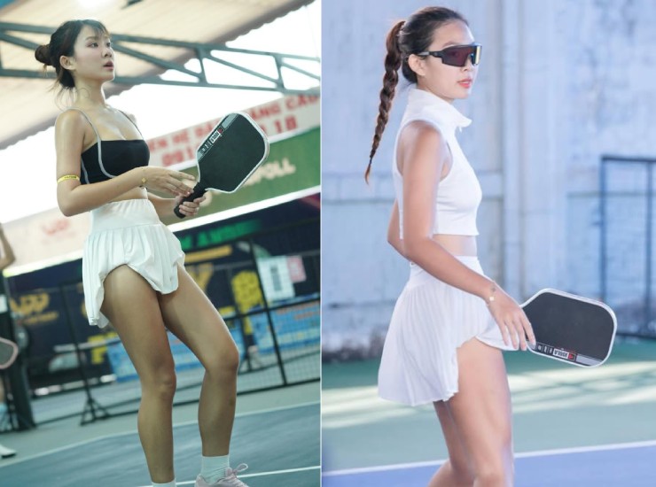 Hot-girl "vén váy" chơi pickleball hút triệu người xem: Chuyện như "cơm bữa" - 2