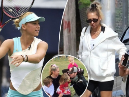 Thể thao - &quot;Nữ thần&quot; tennis đình đám 1 thời Kournikova mang thai lần thứ 4 ở tuổi 44