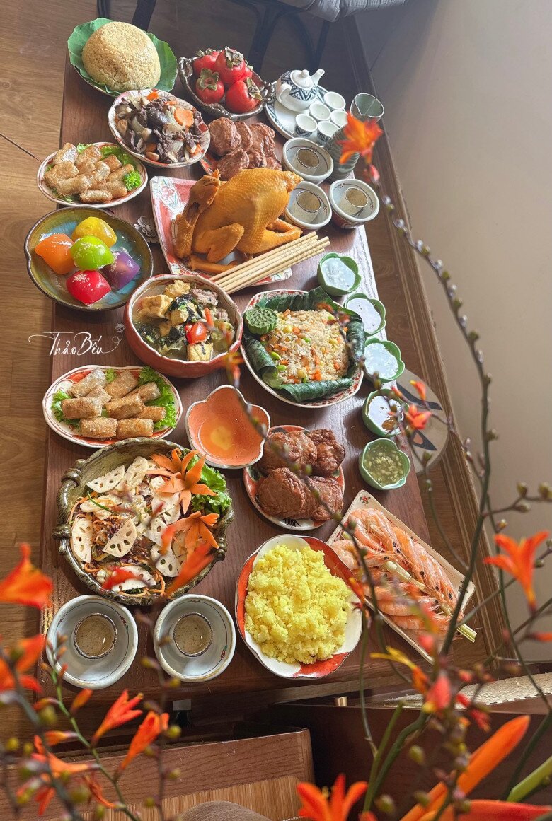 Chị em chia sẻ mâm cỗ cúng Rằm tháng 7, dù mặn hay chay vẫn đủ đầy hương vị và trọn vẹn lòng thành - 10