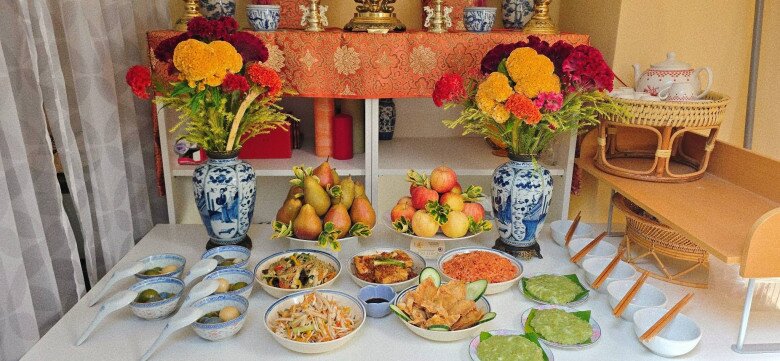 Chị em chia sẻ mâm cỗ cúng Rằm tháng 7, dù mặn hay chay vẫn đủ đầy hương vị và trọn vẹn lòng thành - 7