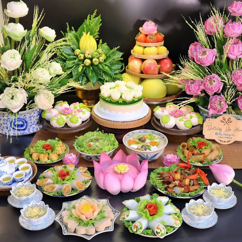 Chị em chia sẻ mâm cỗ cúng Rằm tháng 7, dù mặn hay chay vẫn đủ đầy hương vị và trọn vẹn lòng thành - 4