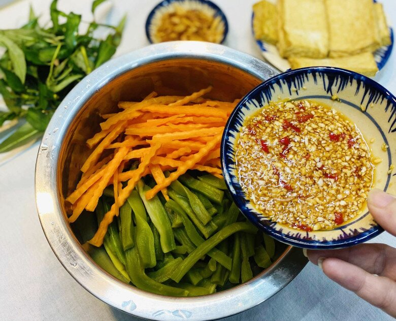 Gỏi rau tiến vua đậu phụ chay vừa ngon lại thanh mát, ăn nhiều chẳng sợ béo - 7