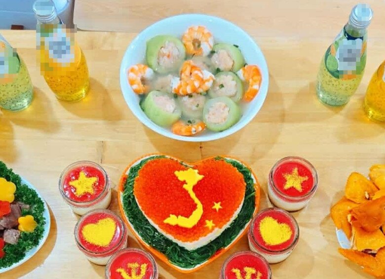 Hôm nay nấu gì: Mâm cơm yêu nước, tổ quốc trong tim - 5