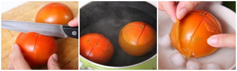 Không cần chần nước sôi, gọt vỏ cà chua dễ dàng như đầu bếp chỉ với 3 bước - 3