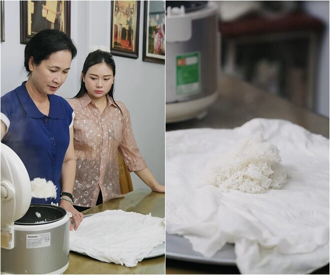 Cặp vợ chồng hot nhất A80 làm món ăn dân dã thời chiến, NSƯT Đỗ Kỷ nghiêm túc nhắc con dâu không dùng đũa - 6
