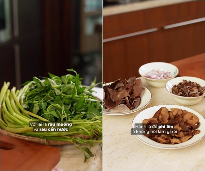 &#34;Hoa hậu nhà trăm tỷ&#34; đeo nhẫn kim cương vào bếp làm món đặc sản Hải Phòng, dàn sao Việt khen nức nở - 3
