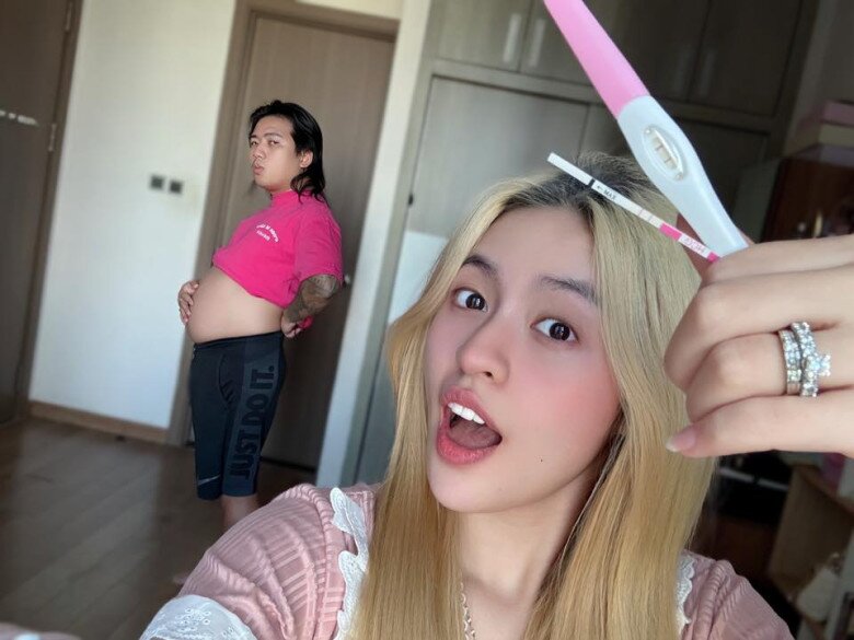 Hot girl Gia Lai mặc mốt giấu quần ra mắt nhà chồng gây tranh cãi, bầu 6 tháng được chồng tặng 1 cọc tiền đô - 6