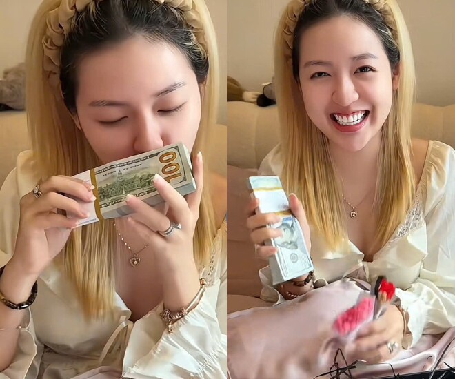 Hot girl Gia Lai mặc mốt giấu quần ra mắt nhà chồng gây tranh cãi, bầu 6 tháng được chồng tặng 1 cọc tiền đô - 2