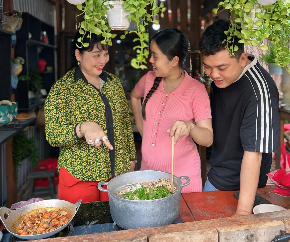 Bà bầu Vĩnh Long truyền cảm hứng với series học nấu ăn từ mẹ và bà ngoại, clip nấu đám giỗ miền Tây hút hơn 8 triệu view - 8