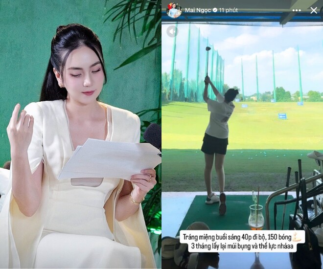 Dàn BTV Việt sinh xong &#34;độ dáng&#34; chuẩn gái son: Tiến sĩ 3 con tập nổi cơ bụng, Mai Ngọc eo phẳng lỳ vẫn chưa hài lòng - 1