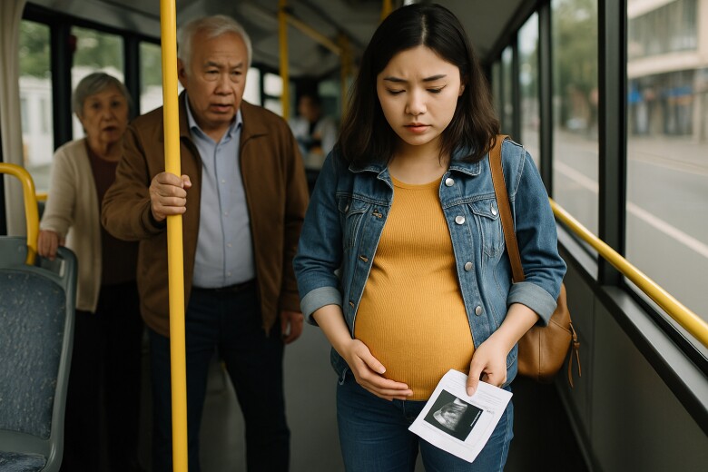 Đi xe buýt bị mắng vì không nhường ghế, cô gái khiến người xung quanh đỏ mặt vì 1 món đồ vô tình rơi ra khỏi túi - 2