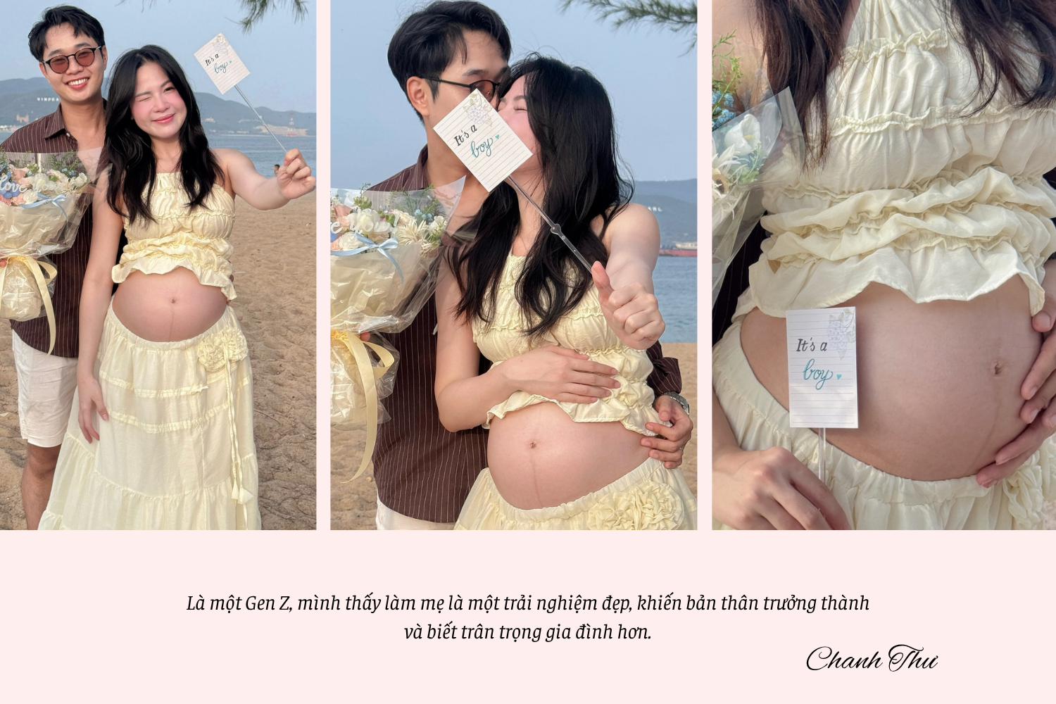 Nàng thơ Việt kết hôn với bạn cấp 3 nay sắp đón con đầu lòng, nhan sắc &#34;đỉnh chóp&#34; dù đang mang thai ở tháng thứ 7 - 8
